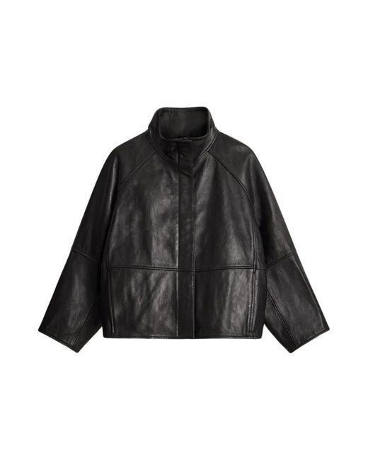 Soeur Black Leather Jackets