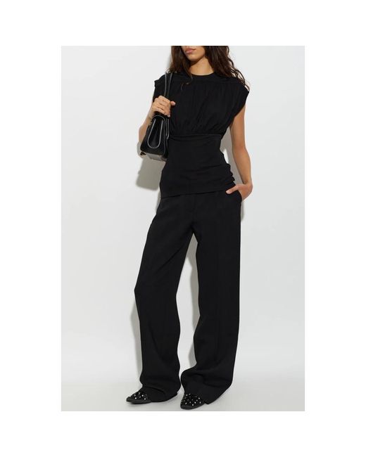 Anine Bing Black Sleeveless Tops