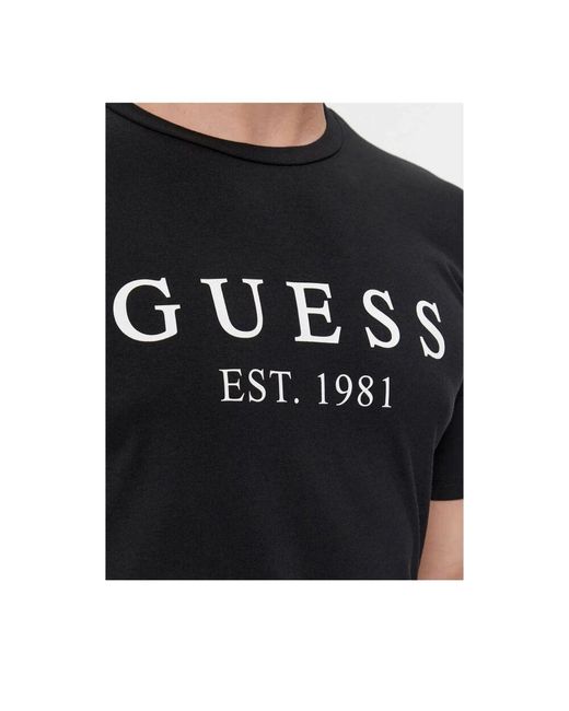 T-Shirts Guess de hombre de color Black