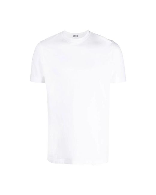 Zanone T-Shirts in White für Herren