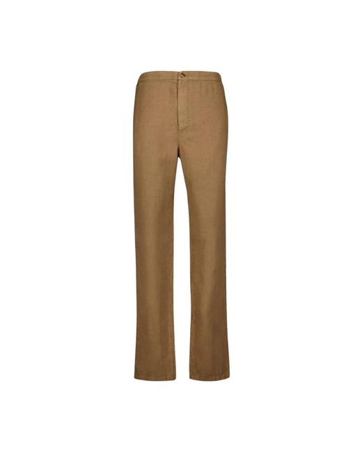 Boglioli Natural Straight Trousers for men
