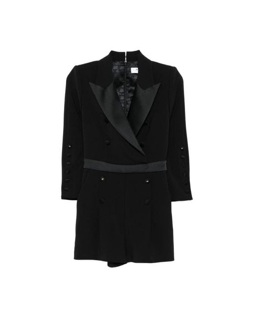 Elisabetta Franchi Black Playsuits
