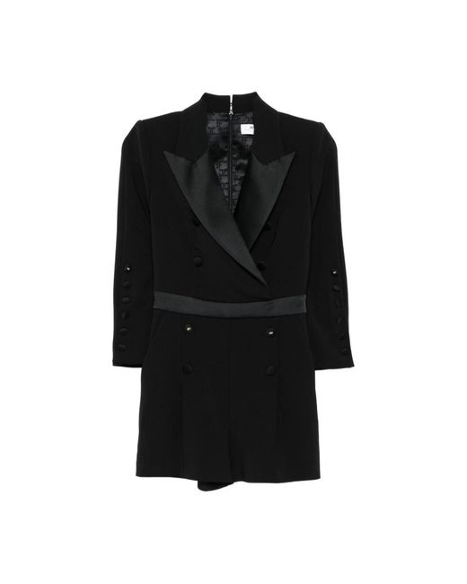 Playsuits Elisabetta Franchi en coloris Black