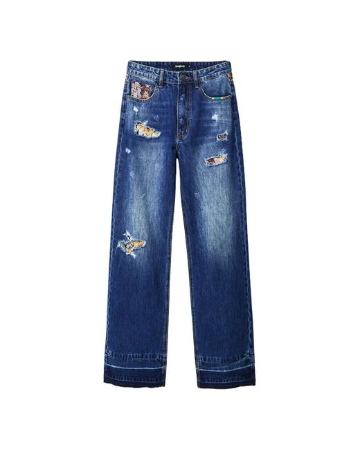 Desigual Blue Loose-Fit Jeans