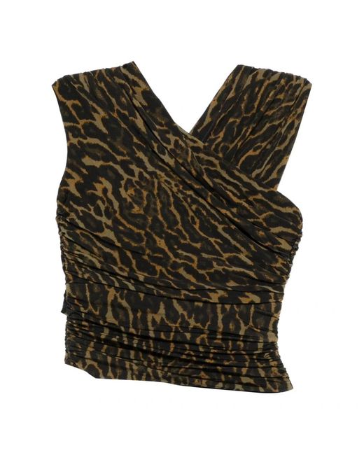 Ganni Green Sleeveless Tops