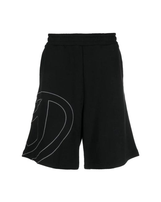 DIESEL Black Casual Shorts for men