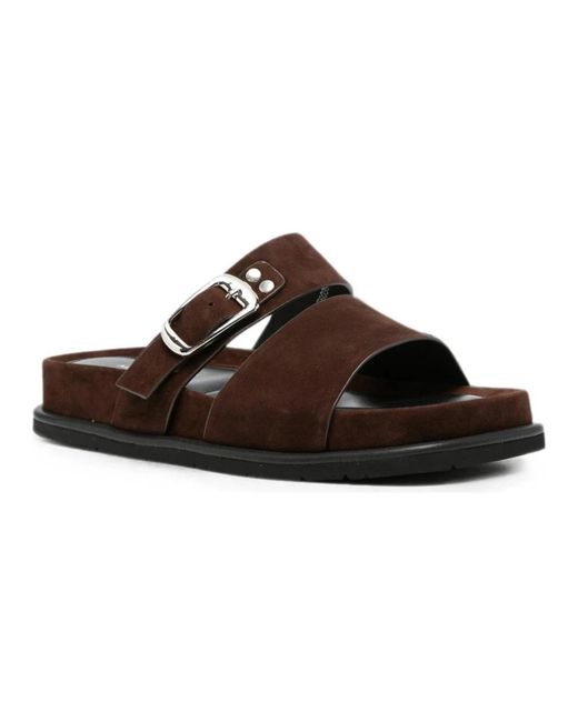 ADRIANNA FERETTI Brown Sliders