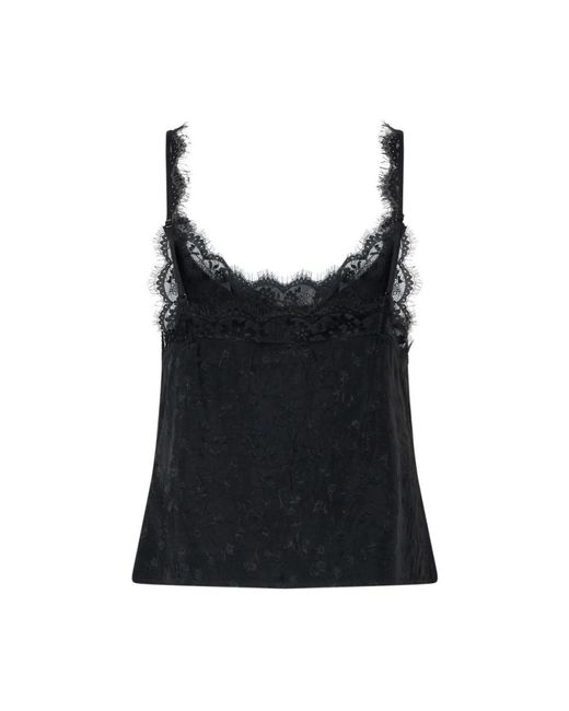 Pinko Black Sleeveless Tops