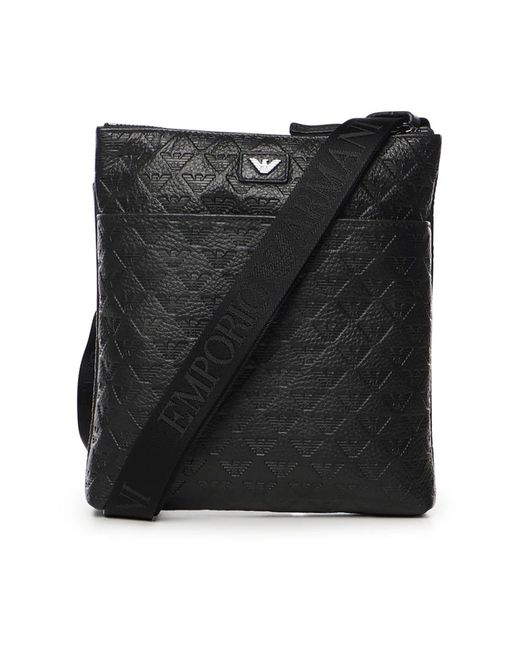 Emporio Armani Black Cross Body Bags for men