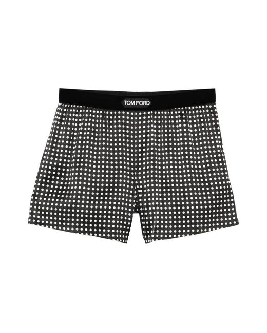 Tom Ford Badmode ,Zwart ,Boxers Met Stippen in het Black voor heren