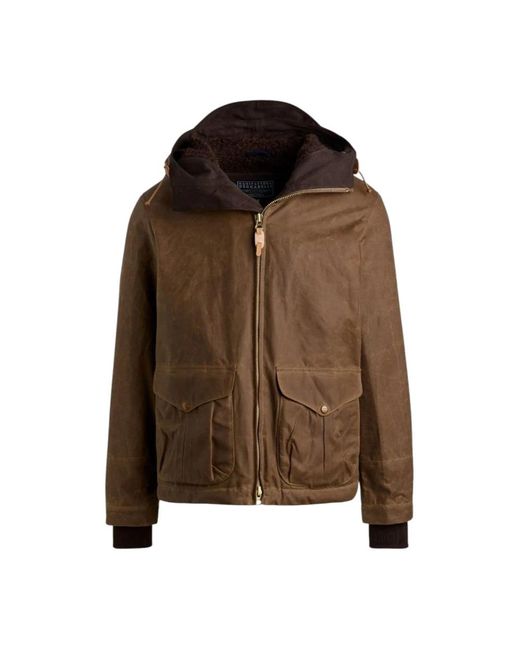 Manifattura Ceccarelli Brown Winter Jackets for men