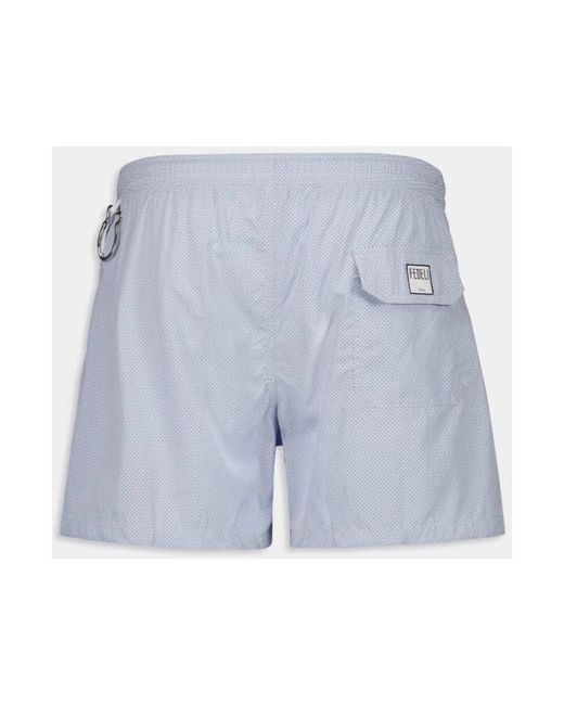 Fedeli Blue Beachwear for men
