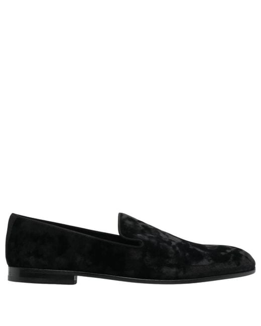 Dolce & Gabbana Black Loafers for men