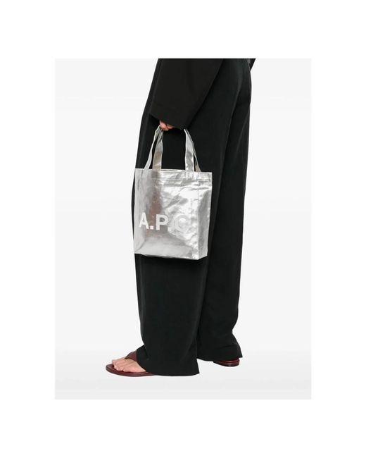 A.P.C. White Tote Bags