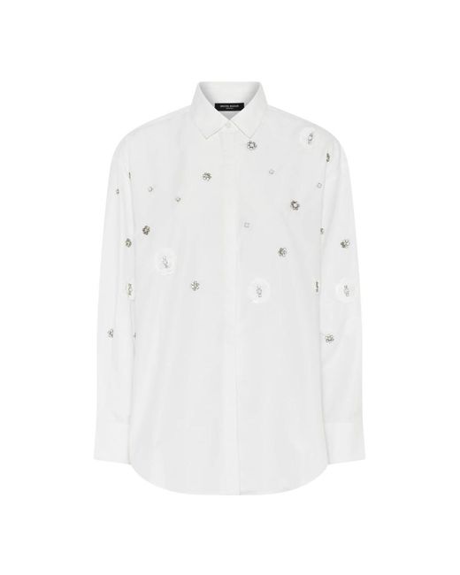 Bruuns Bazaar Overhemden ,Wit ,Shirts in het White