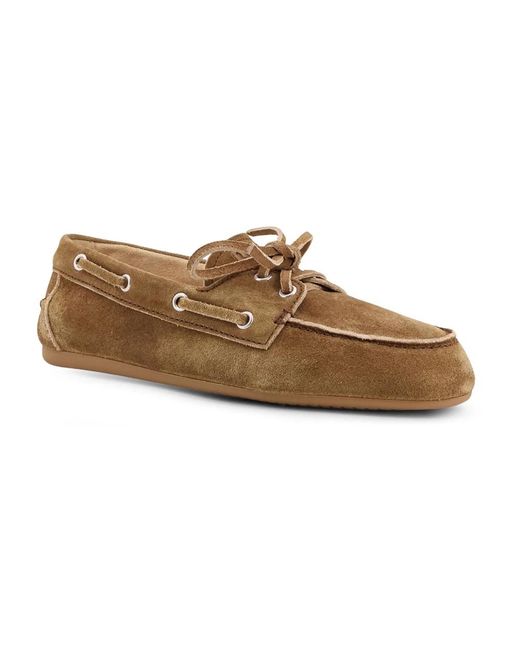 Miu Miu Brown Boat Shoes