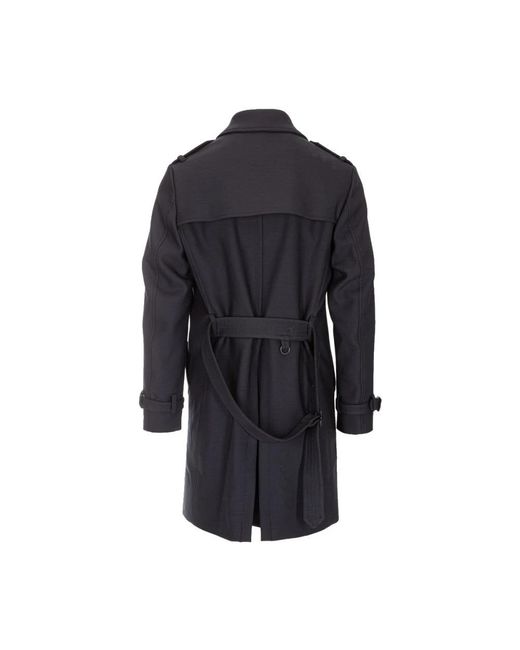 Paoloni Blue Trench Coats for men