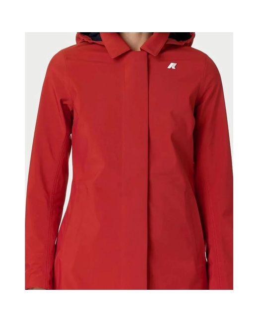 K-Way Red Roter slim fit wasserdichter tel