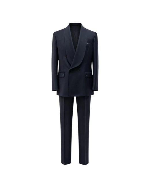 Franzese Collection Blue Double Breasted Suits for men