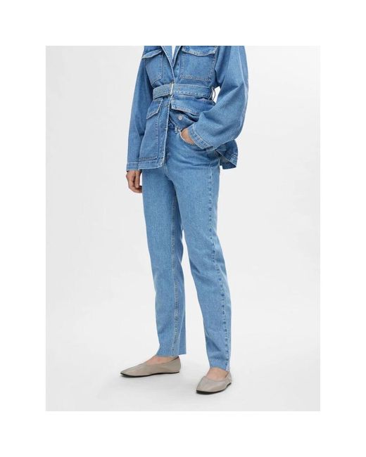 Slim-Fit Jeans SELECTED de color Blue