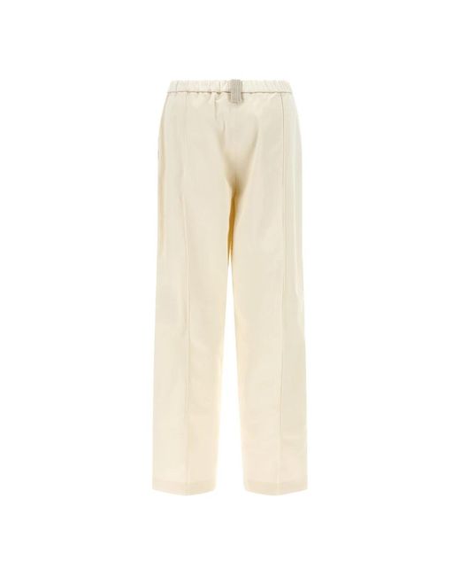 Fabiana Filippi Natural Straight Trousers