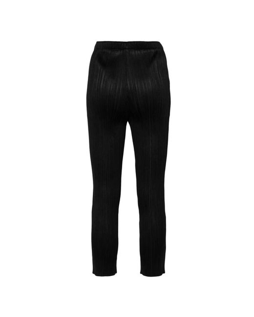 Issey Miyake Black Slim-Fit Trousers
