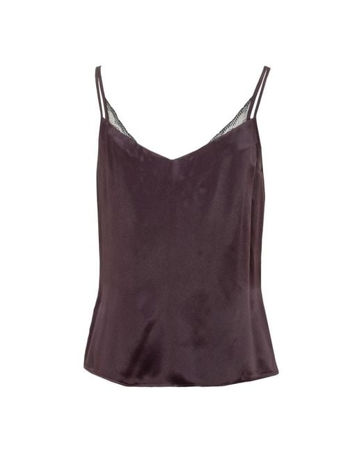Boss Purple Sleeveless Tops