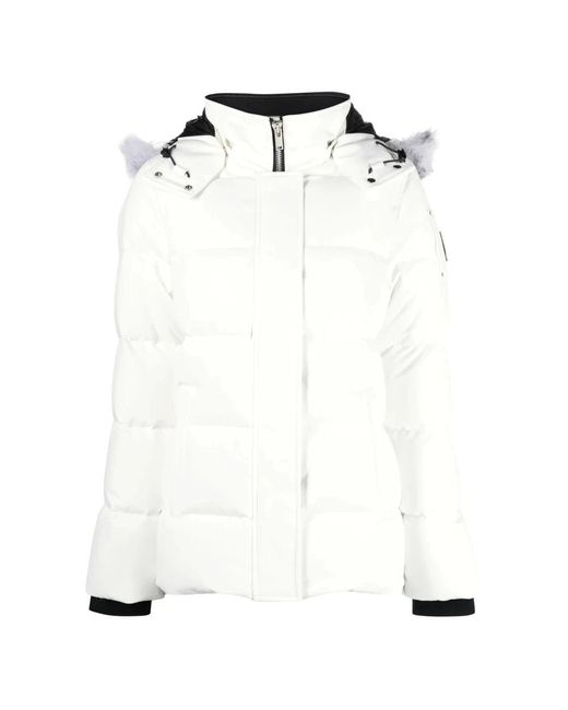 Moose Knuckles White Winter Jackets