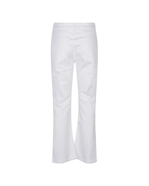 Liviana Conti White Cropped Jeans