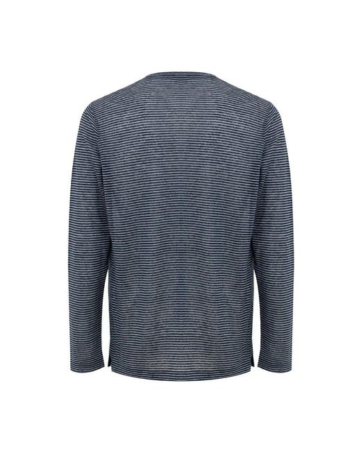 Long Sleeve Tops Corneliani de hombre de color Blue