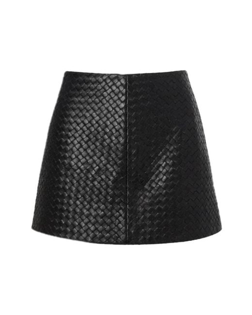 Manokhi Black Leather Skirts