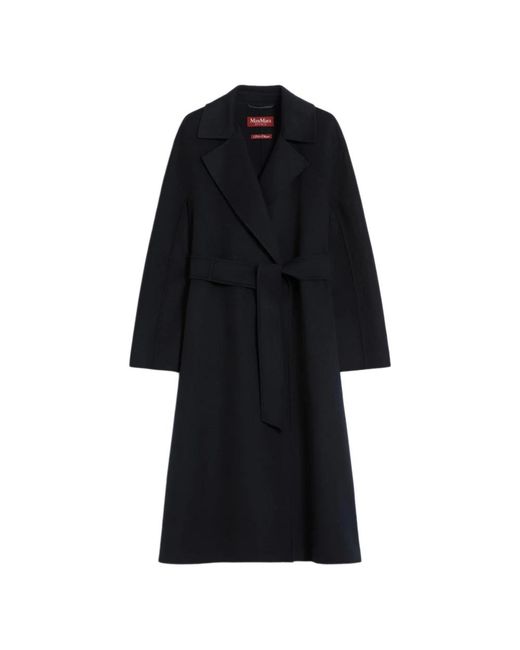 Max Mara Black Belted Coats
