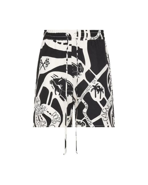 Rhude Black Casual Shorts for men