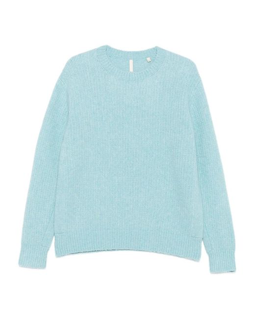 sunflower Blue Round-Neck Knitwear for men
