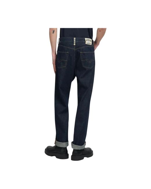 Replay Blue Straight Fit Jeans for men