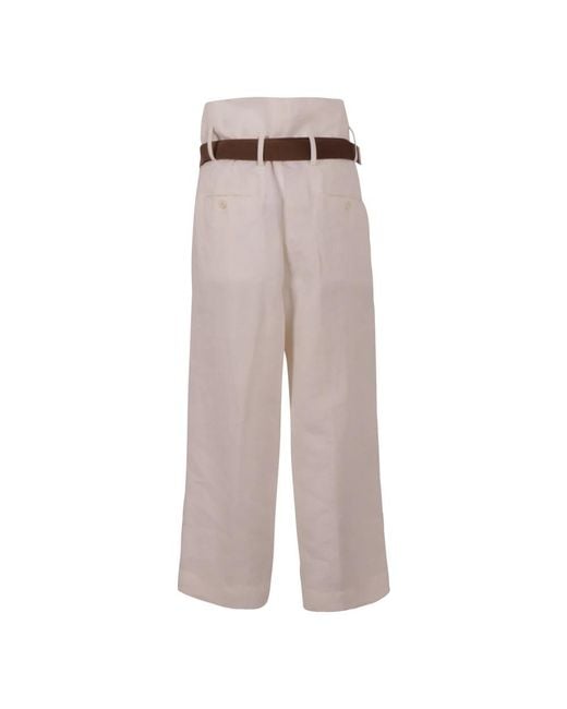 Plan C Gray Wide Trousers