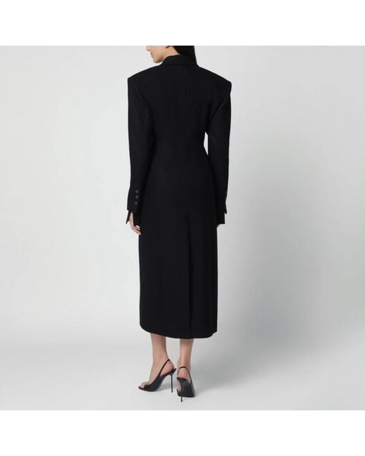 ANDAMANE Black Double-Breasted Coats