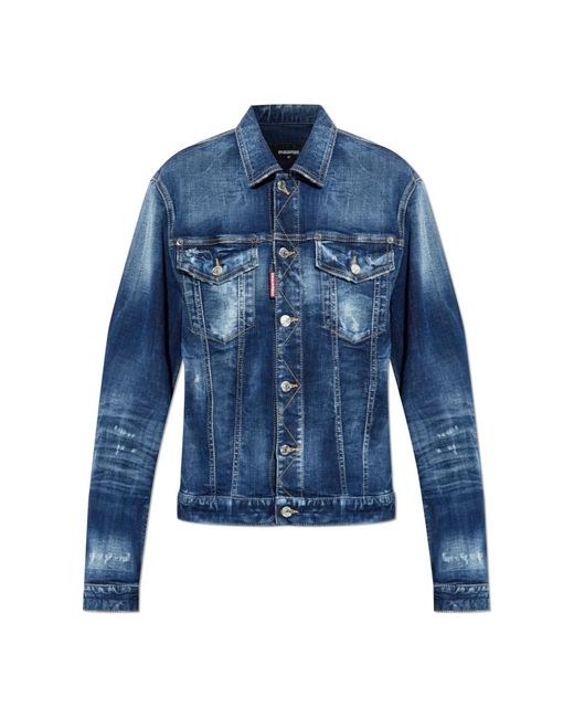 DSquared² Jassen ,Blauw ,Denim Denim Jas in het Blue