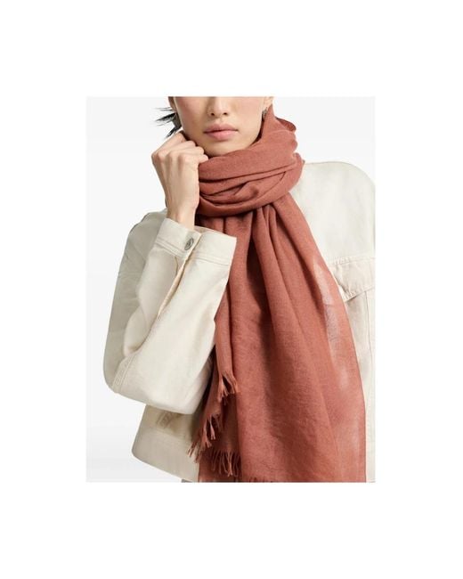 Brunello Cucinelli Brown Winter Scarves