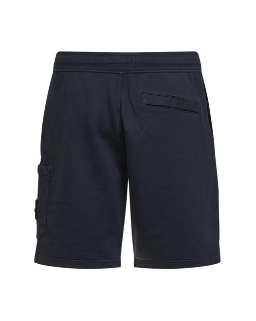 Stone Island Blue Casual Shorts for men