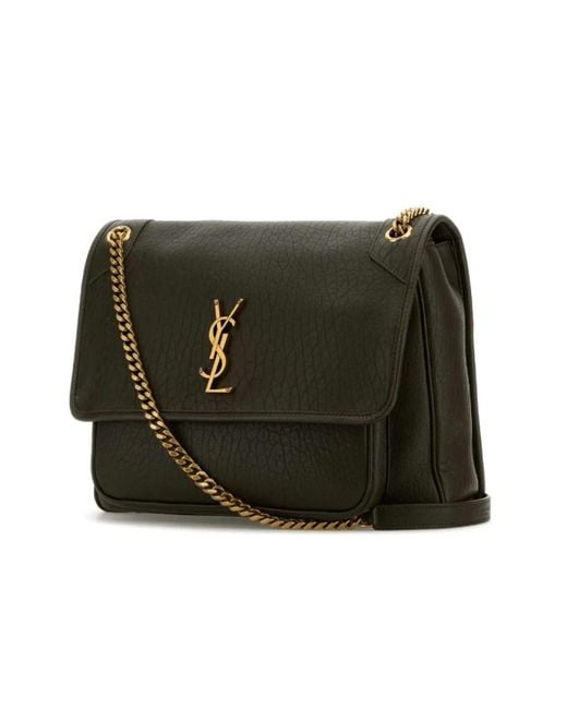 Saint Laurent Green Shoulder Bags