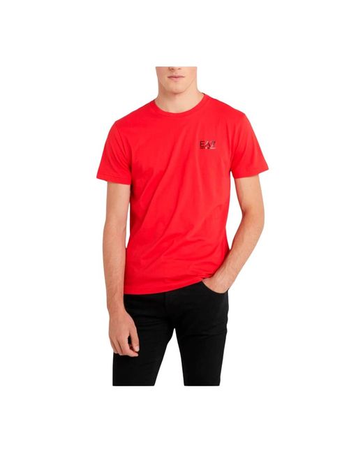EA7 Stretch ventus t-shirt - rot in Red für Herren