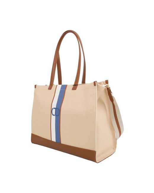 Tote Bags di Twinset in Natural