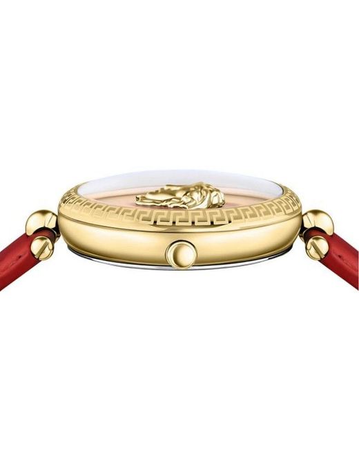 Versace Red Palazzo rot und gold lederuhr