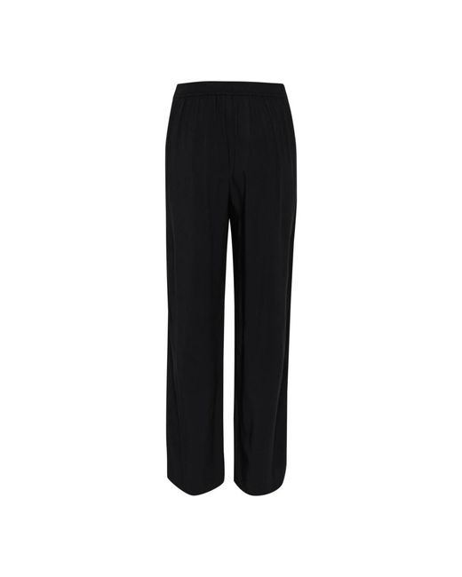 Part Two Broeken ,Zwart ,Zwarte Broek Met Brede Elastische Taille in het Black