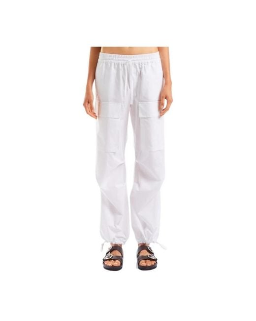 Straight Trousers P.A.R.O.S.H. de color White