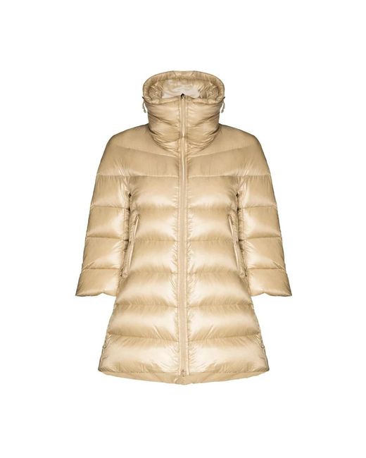 Herno Jassen ,Nylon Casual Donsjas in het Natural