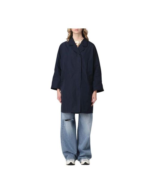 OOF WEAR Blue Eleganter Blauer Mantel Mit Langen Ärmeln