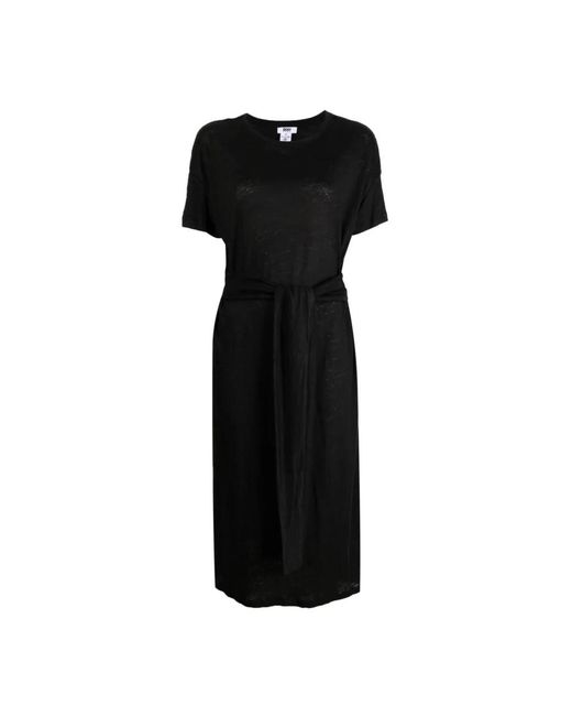 DKNY Black Midi Dresses