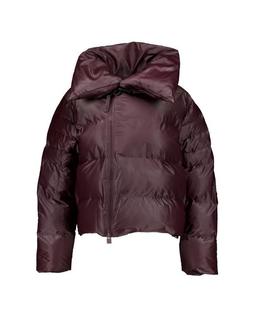 Rains Alta Vision Short Puffer Jacket W3T3 in het Purple